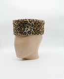 Leopard print velvet hat for men - Afrilege