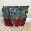 Peacock African Print shoulder bag - Afrilege