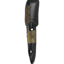 African Ebony Wood Carved Mask with Bronze from Ghana - Afrilege