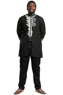 African Men's Wear Black Panther Wakanda inspired / t'challa costume ( Shirt + Pant) - Afrilege