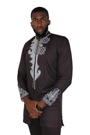 African Native Men's Wear Black Panther wakanda designs (shirt and pant) - Afrilege