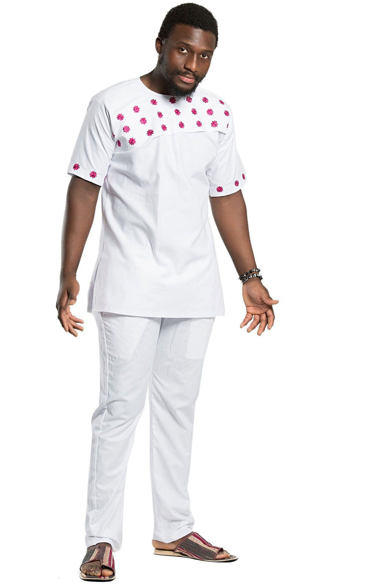 Faraji Unisex 2-pieces African clothing for men (shirt + pant) - Afrilege