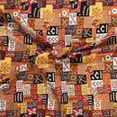 Satin Silk Mudcloth print fabric - Afrilege