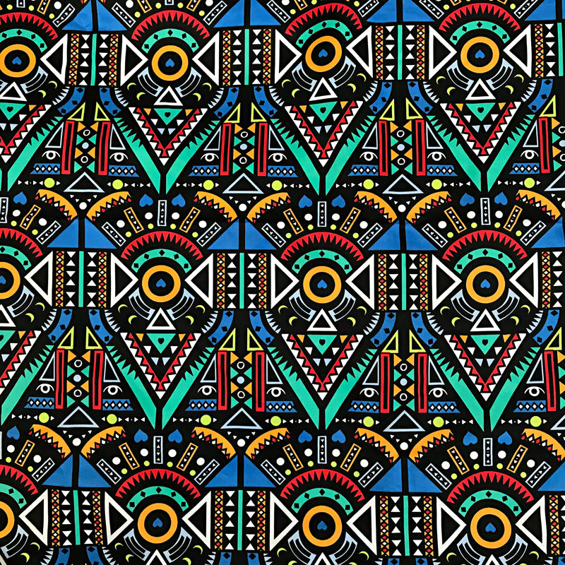 Seun Satin Silk African print fabric - Afrilege