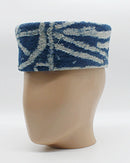 Authentic hand woven Ndop fabric hat for men - Afrilege