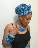 Ndop Large Ankara Bangles Bracelets - Afrilege