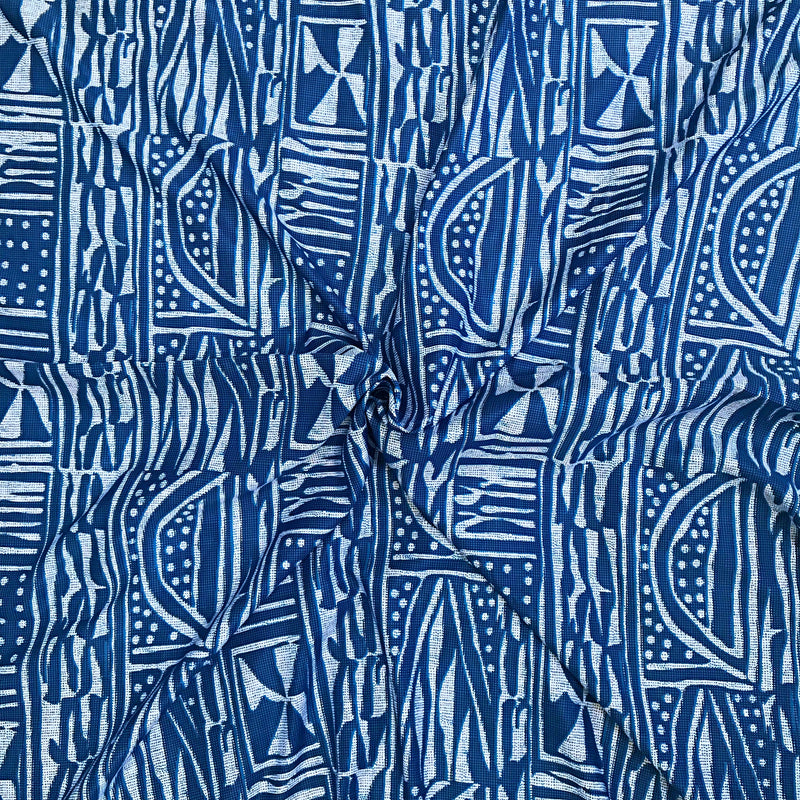 Ndop Satin Silk Atoghu Bamileke African print fabric - Afrilege