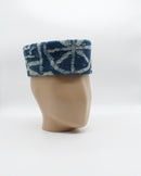 Authentic hand woven Ndop fabric hat for men - Afrilege