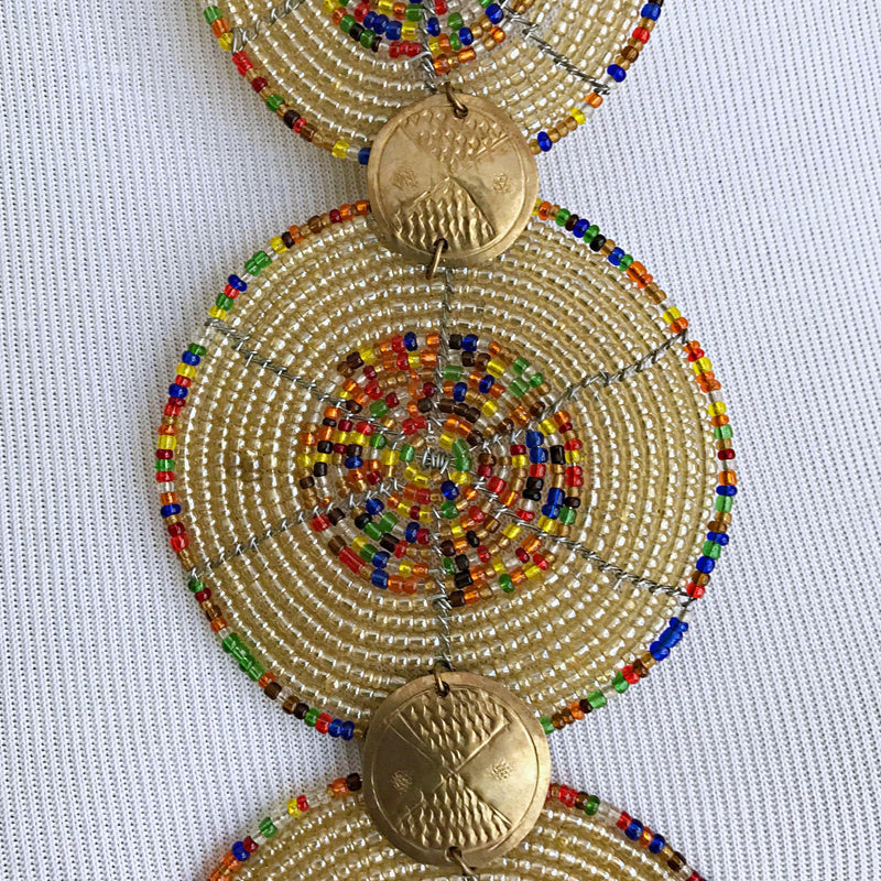 African Maasai Statement beaded necklace - Afrilege