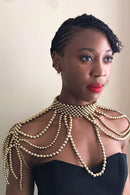 Beaded Maxi Statement Choker Necklace - Afrilege