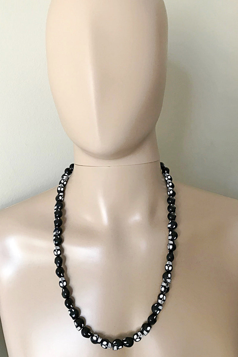 Jamaica Colors Black Beads Necklace for Men | Afrilege