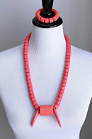 Coral Igbo Nigerian tusk Wedding necklace for men - Afrilege