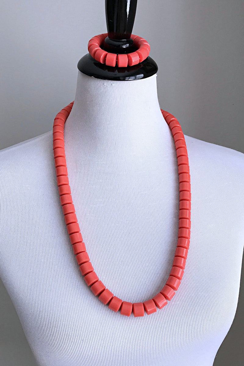Coral igbo Nigerian Wedding necklace for men - Afrilege