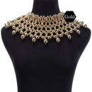 Egyptian Inspired Maxi Bib Collar Choker Necklace - Afrilege