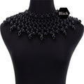 Egyptian Inspired Maxi Bib Collar Choker Necklace - Afrilege