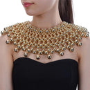 Egyptian Inspired Maxi Bib Collar Choker Necklace - Afrilege