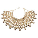 Egyptian Inspired Maxi Bib Collar Choker Necklace - Afrilege