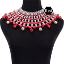Egyptian Inspired Style Maxi Bib Collar Choker Necklace - Afrilege