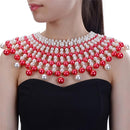 Egyptian Inspired Style Maxi Bib Collar Choker Necklace - Afrilege