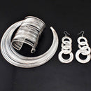 Multilayer Metal Wire Chokers Jewelry Set - Afrilege