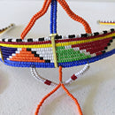 Maasai beaded forehead jewelry - Afrilege