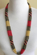 Maasai Beaded Long necklace - Afrilege
