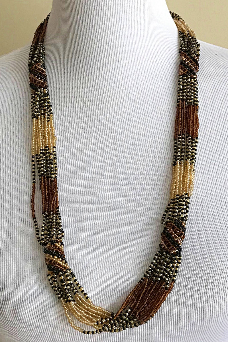 Maasai Beaded Long necklace - Afrilege