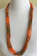 Maasai Beaded Long necklace - Afrilege