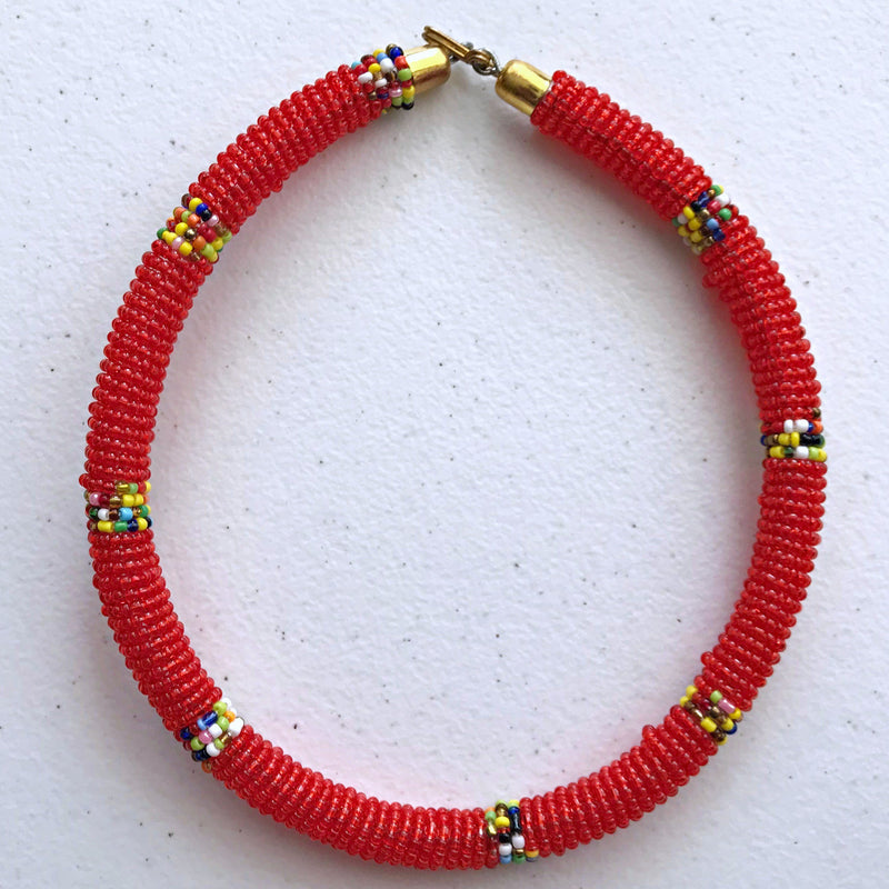Maasai beaded necklace - Afrilege