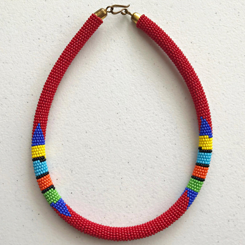 Maasai beaded necklace - Afrilege