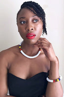 Maasai Beaded Rope Necklace / Headband & Bangle set - Afrilege