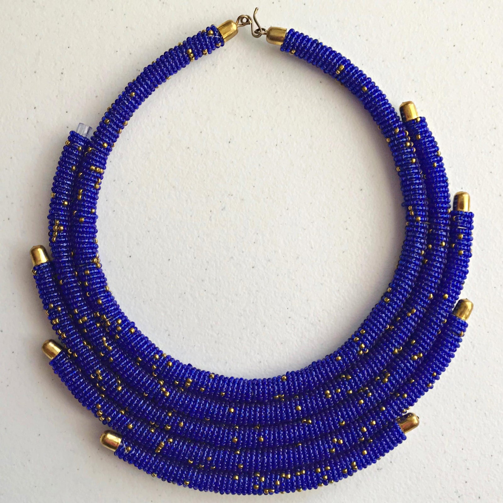 Multilayer Maasai Beaded Necklace | Afrilege