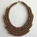 Multilayer Maasai beaded necklace - Afrilege