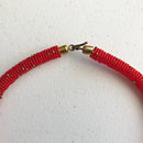 Multilayer Maasai beaded necklace - Afrilege