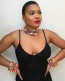 Kesia Africa Print Choker necklace - Afrilege