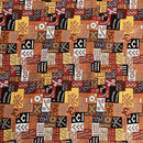 Satin Silk Mudcloth print fabric - Afrilege