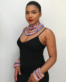 Umi Africa Print Choker necklace - Afrilege