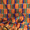 Satin Silk Kente African print fabric - Afrilege