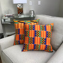 Visola Satin African Print Decorative Pillow Covers - Afrilege