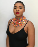 Kesia Africa Print Choker necklace - Afrilege