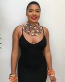 Kesia Africa Print Choker necklace - Afrilege