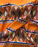 Satin Silk Kente African print fabric - Afrilege