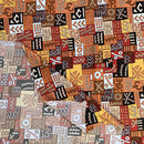 Satin Silk Mudcloth print fabric - Afrilege