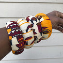 Chike African Print Bangle Bracelets - Afrilege