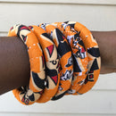 Masika Small African Print Bangle Bracelets - Afrilege