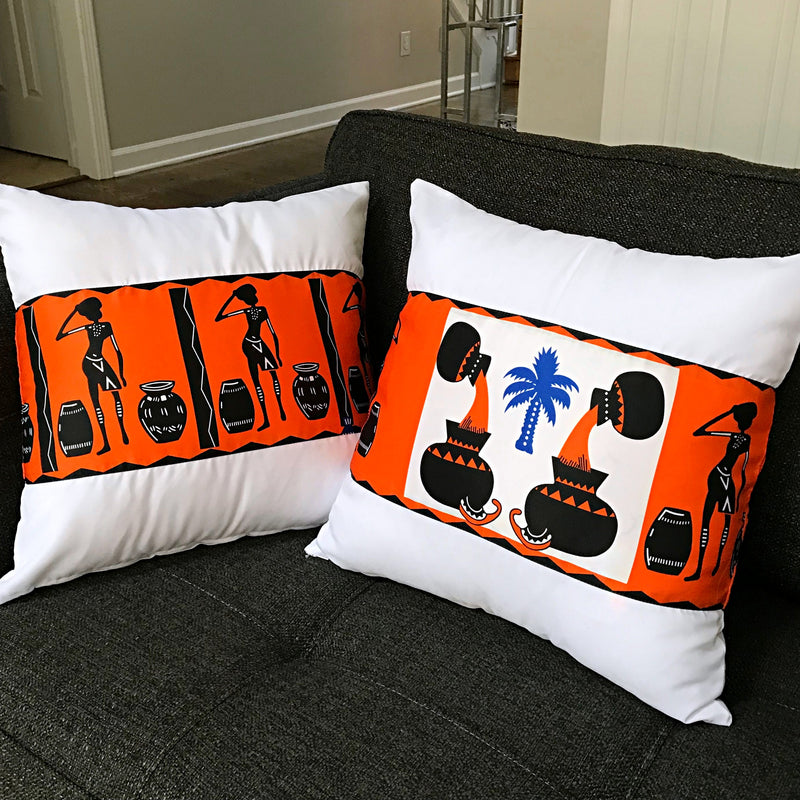 Bolanle African Print Decorative Pillow cushions - Afrilege