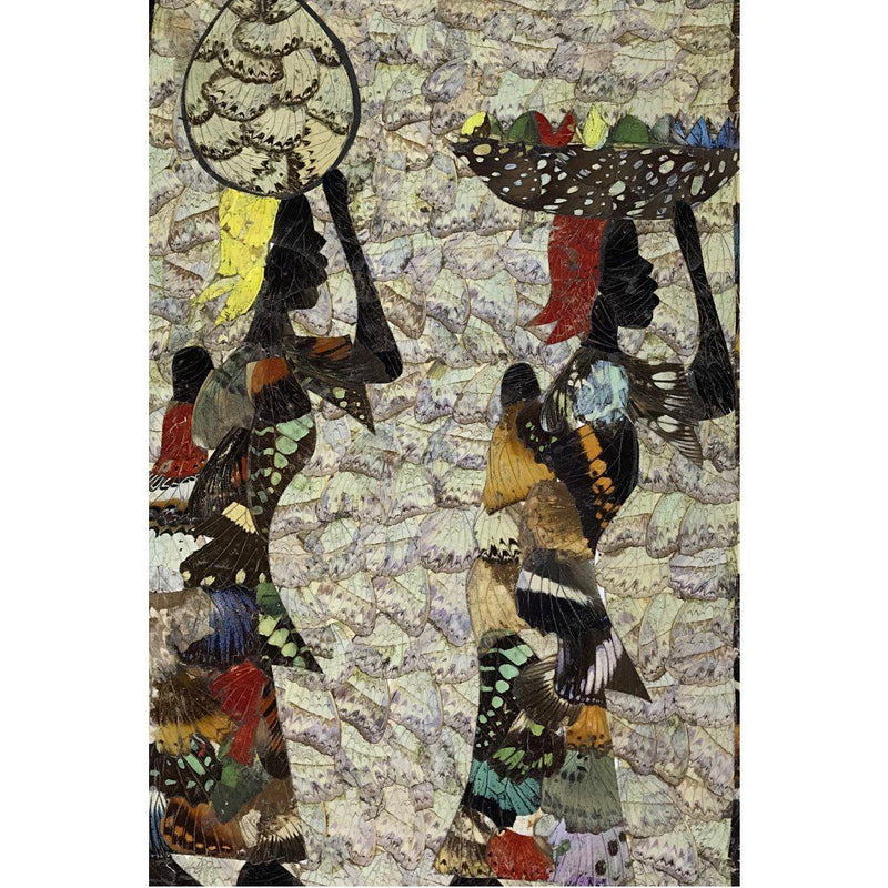 15.5" x 9" Butterfly Wings Mosaic Art - Afrilege