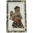 16" x 9.5" Butterfly Wings Mosaic Paintings - Mother carrying baby on her back - Afrilege