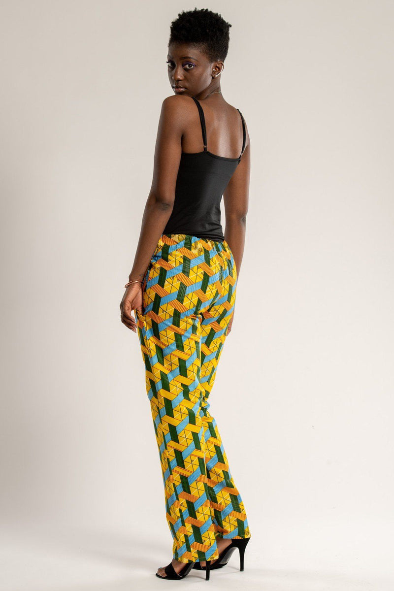 Duba Women's African Print Pants - Afrilege