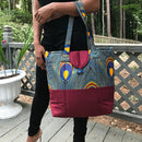 Peacock African Print shoulder bag - Afrilege